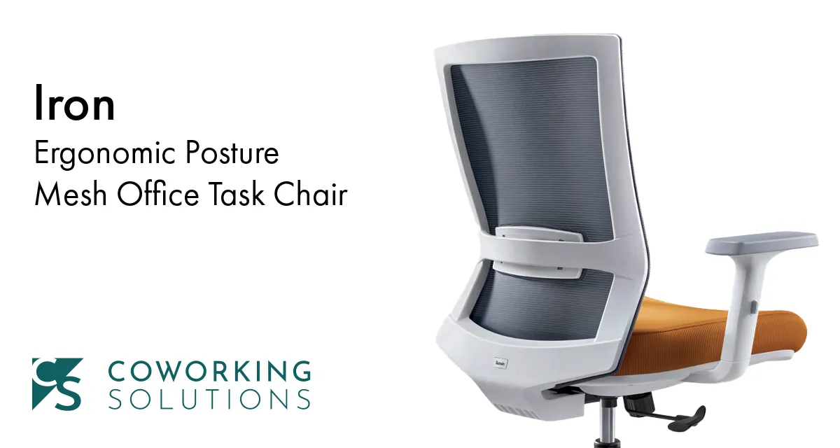 Iron Ergonomic Posture Mesh Office Task Chair - Coworking Solutions