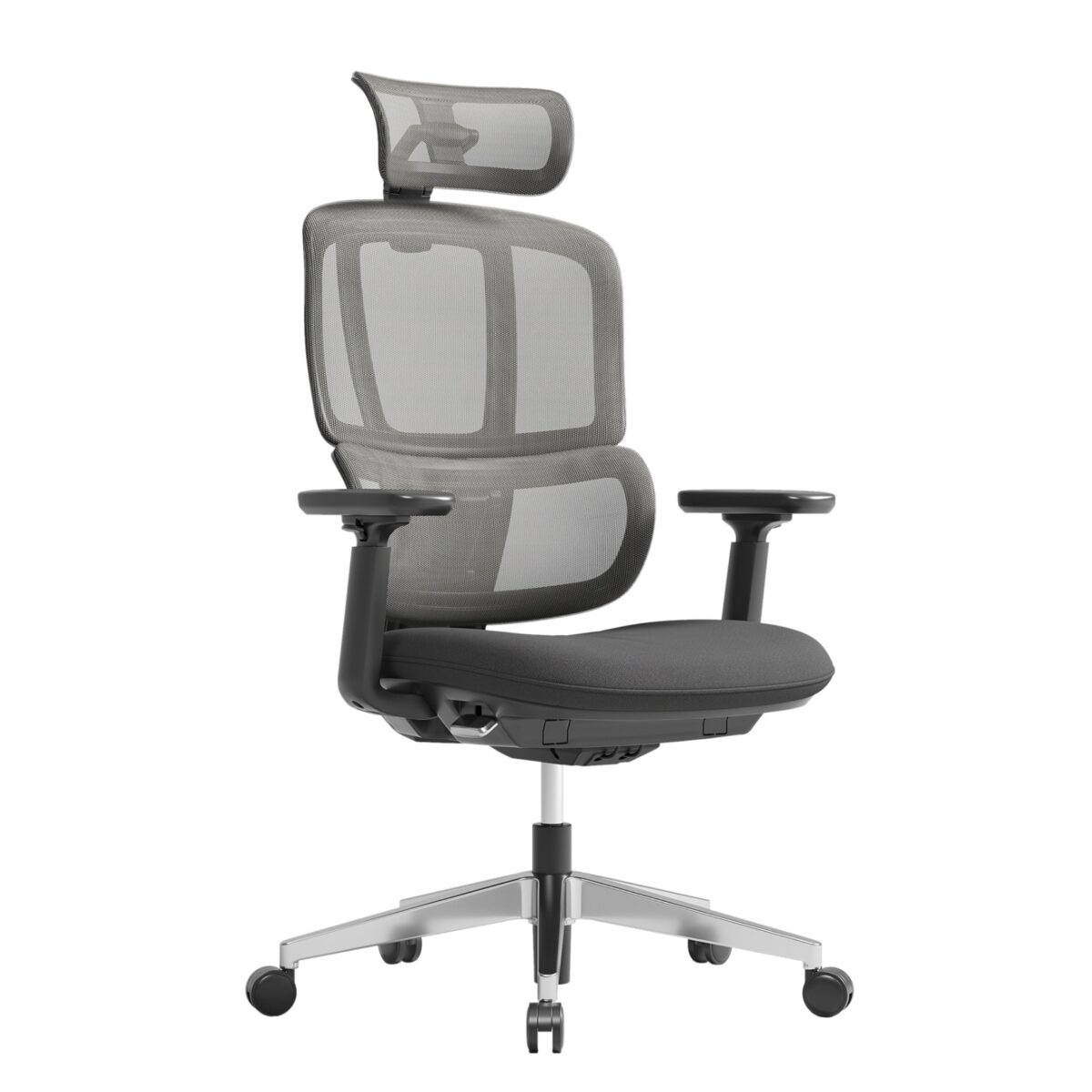 H2 Ergonomic High Back Task Chair in Black With Headrest