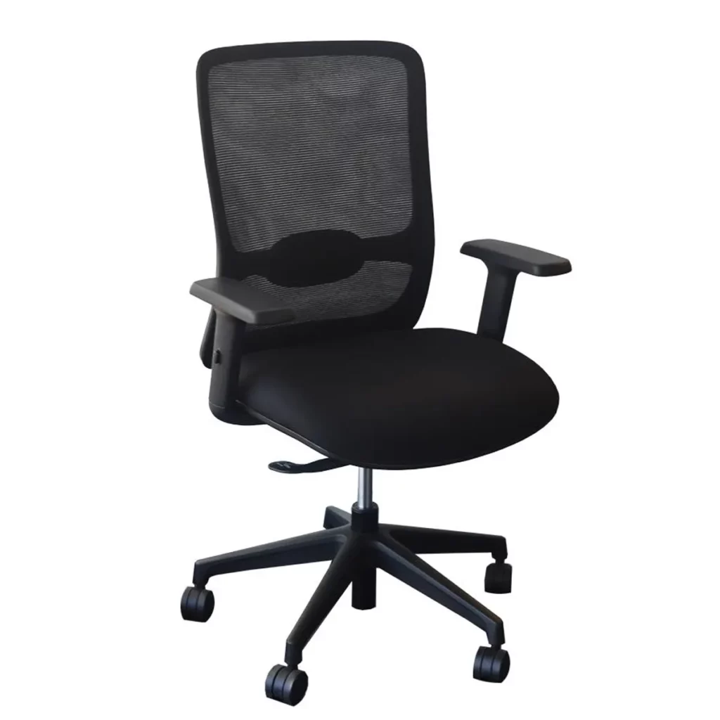 Olive Chair Office Chair in Black Front View