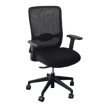 Olive Chair Office Chair in Black Front View