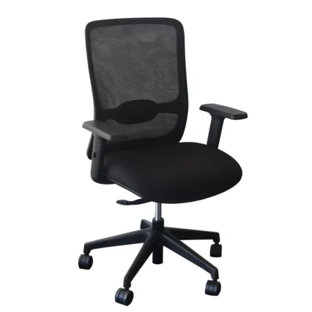 Olive Chair Office Chair in Black Front View