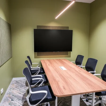 Dolphin Self-adaptive Office Task Chair at Waterman Moonee-Ponds Coworking Centre 6 Person Meeting Room