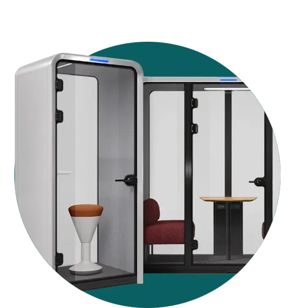 Office Privacy Phone Booths for Coworking Centres Supplied by Coworking Solutions