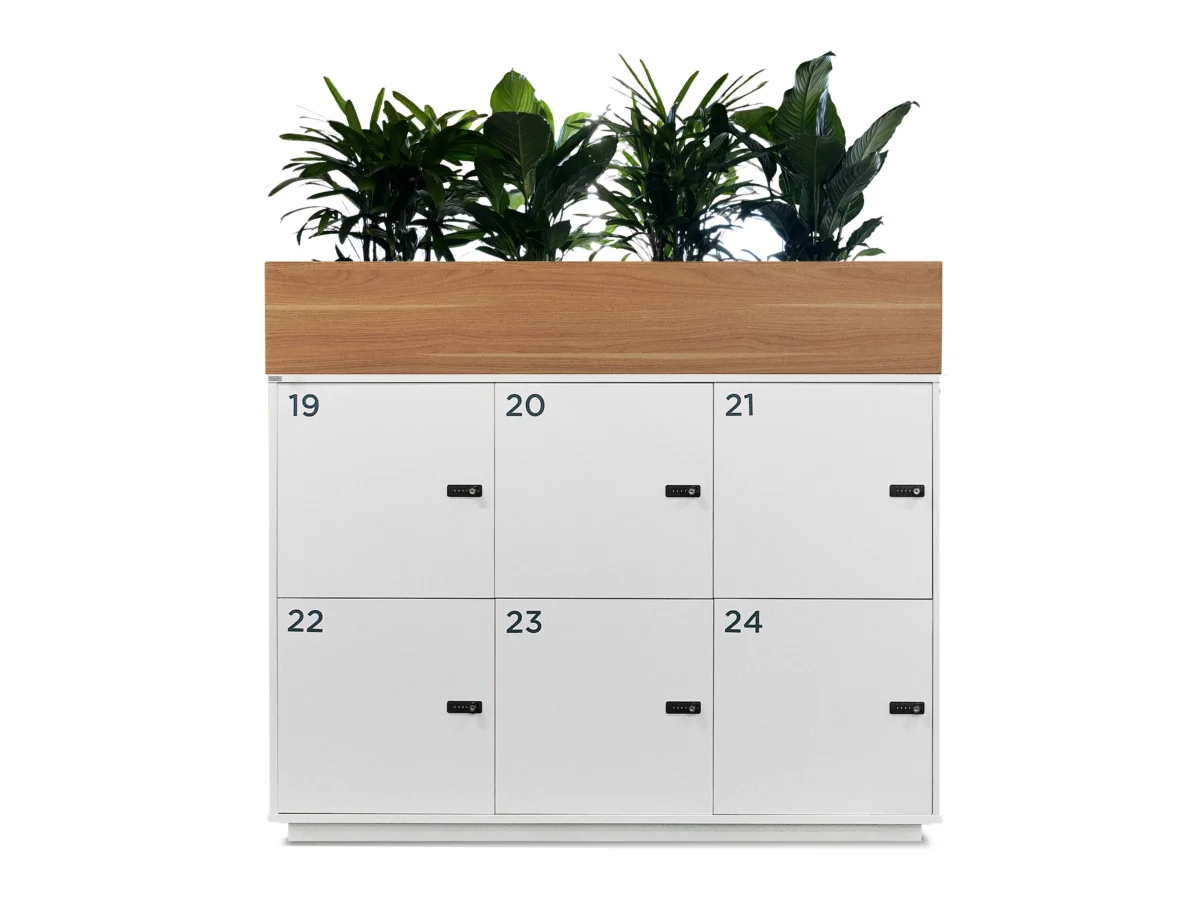 Office Storage Lockers with Planter Boxes - Image 3