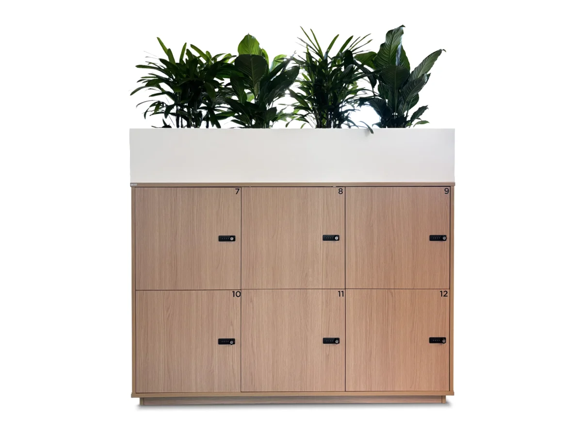 Office Storage Lockers with Planter Boxes - Image 2